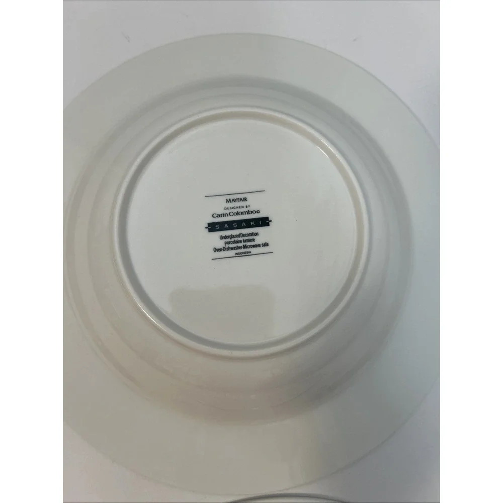 Mayfair Sasaki‎ by Carin Columbo Rimmed Soup Bowl And Saucier Yellow SKU 1493
